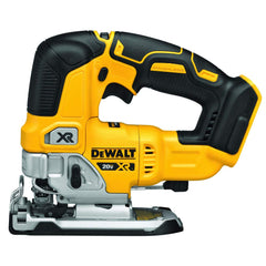 DEWALT jig saw front view showing compact design for improved control