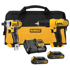 DEWALT kit frontal empaquetado mostrando componentes y facilidad de transporte