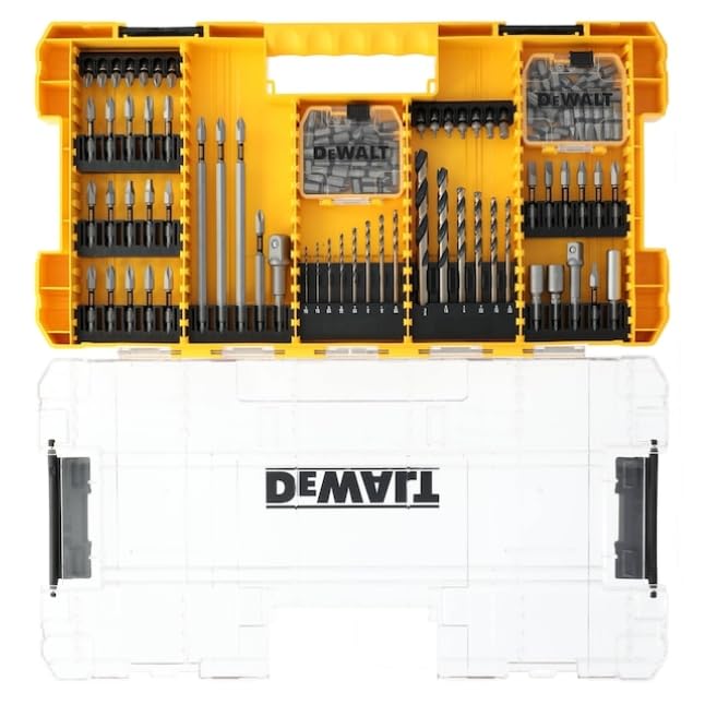 DEWALT primer plano de punta de acero aleado mostrando resistencia