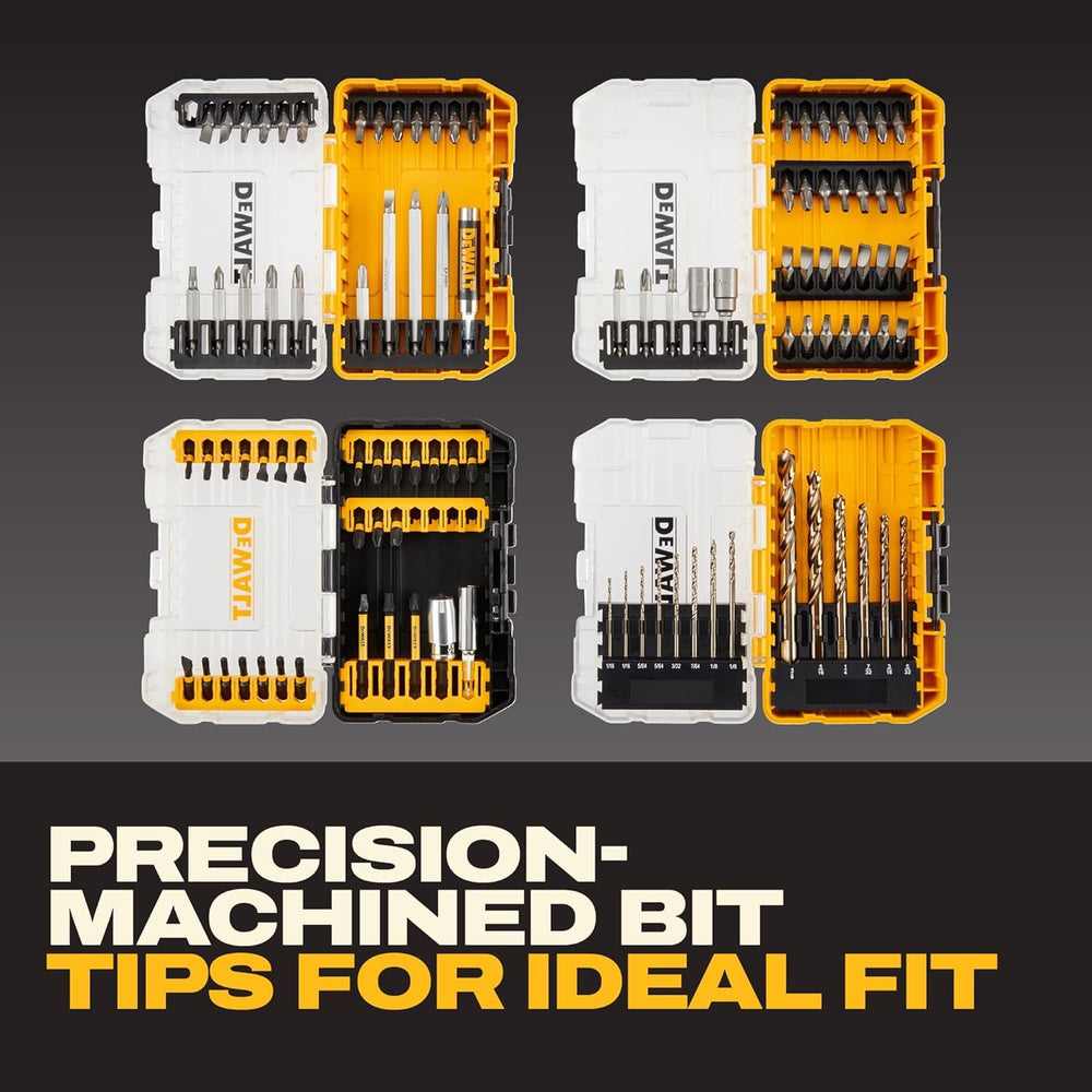 DEWALT toughcase clear lid view offering instant content visibility and protection