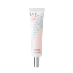DHC Velvet Skin Coat frente del envase mostrando diseño y tamaño práctico