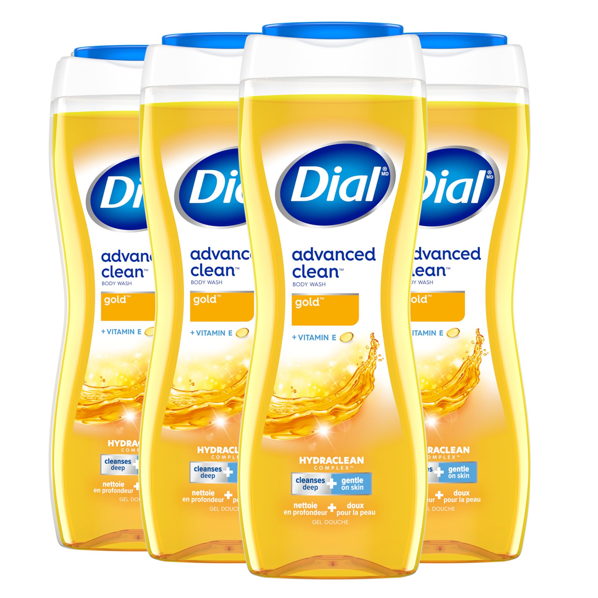 Dial gel corporal frontal del envase mostrando diseño y tamaño práctico