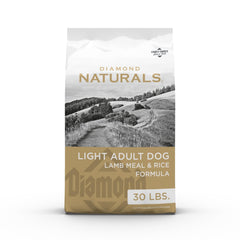 Diamond Naturals frente del empaque mostrando ingredientes principales y beneficio ligero