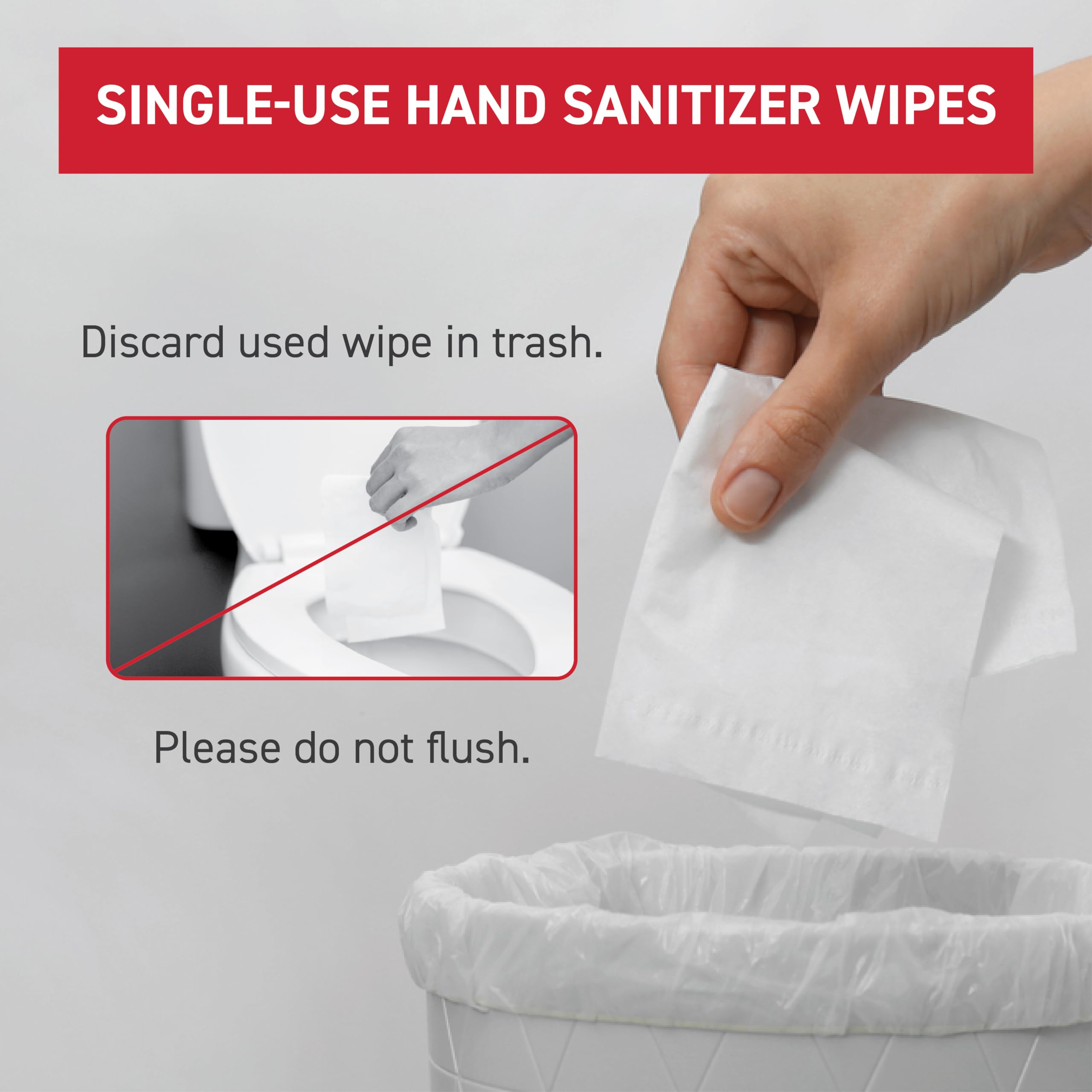 Diamond Wipes toallitas en mochila sobre mesa de viaje, conveniencia para viajar
