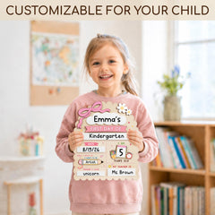 DIBOSERI child holding sign demonstrating lightweight handling and joy