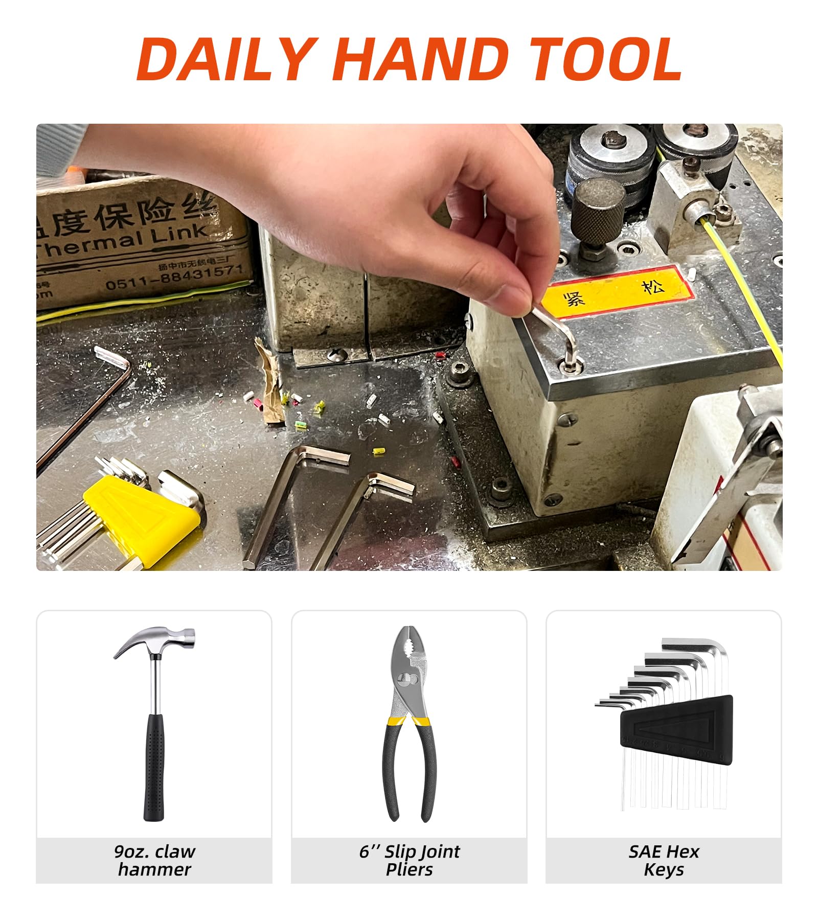 DIFFLIFE martillo de uña en detalle para golpear con control y durabilidad