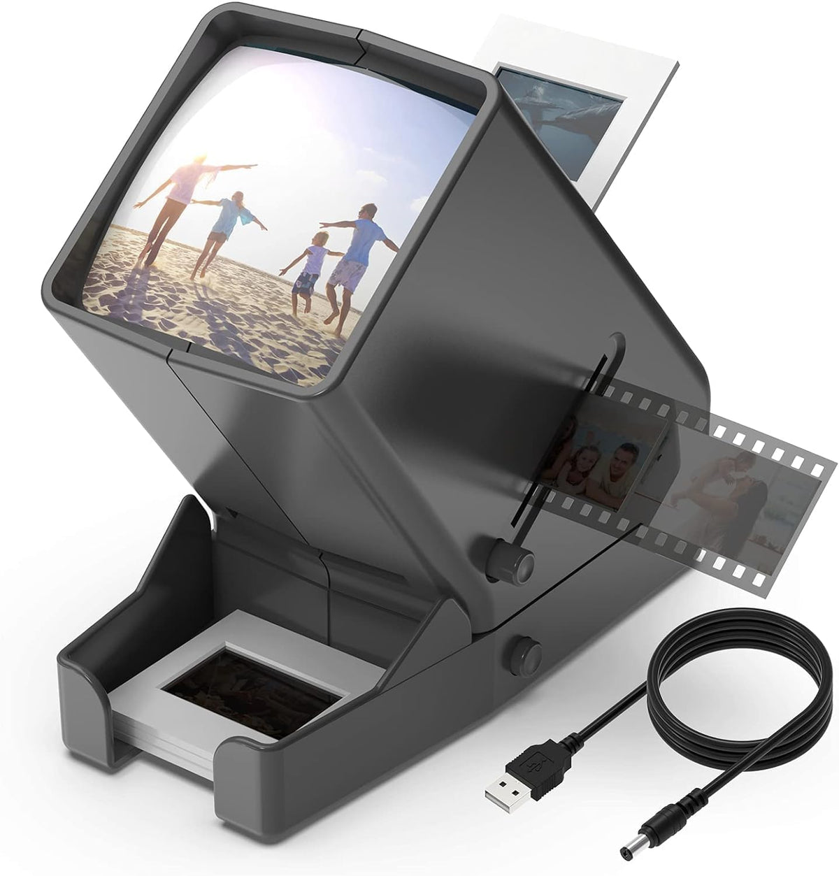 DIGITNOW vista frontal del visor mostrando diseño compacto y puerto usb