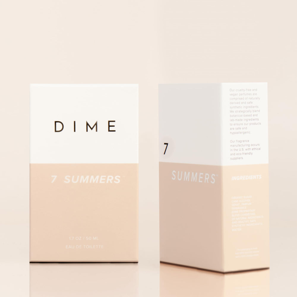 DIME 7 Summers bottle on a dresser suggesting daily lifestyle wearability