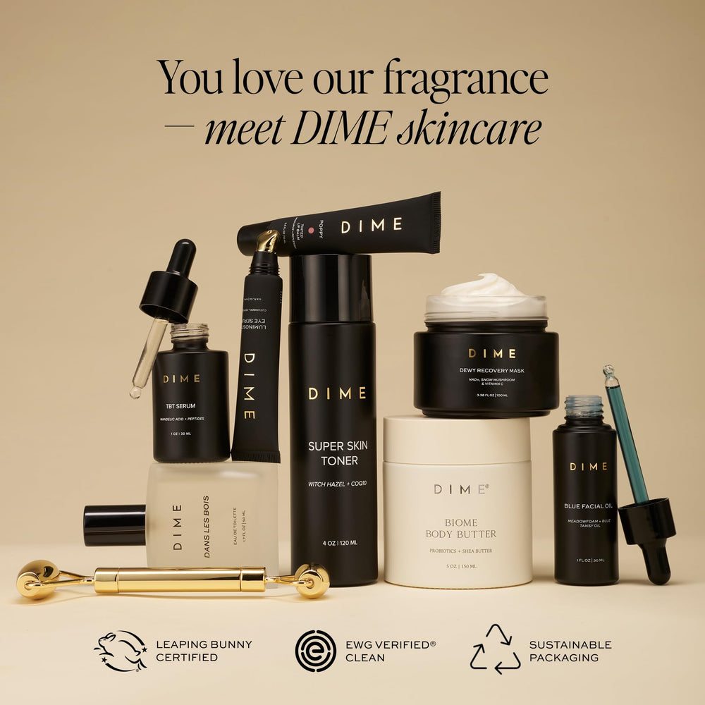 DIME 7 Summers bottle in hand to show size and travel-friendly benefit