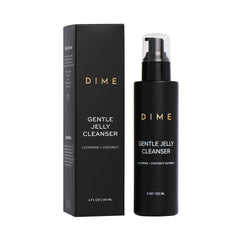 DIME envase frontal del Gentle Jelly Cleanser muestra diseño y tamaño práctico