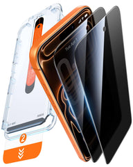 DIMONCOAT protector frontal ajustado al iPhone 17 Pro Max, protección clara