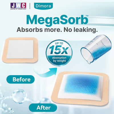 Dimora close-up of foam core highlighting high absorbency benefit