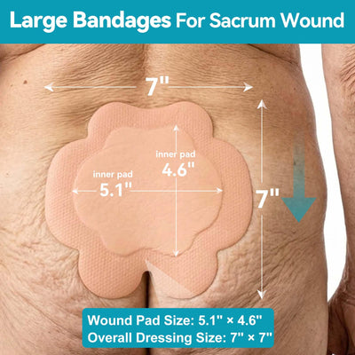 Dimora applied on model lying to show sacral contour and secure placement during rest