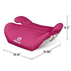Diono Solana Lite top view displaying belt path guidance for correct seatbelt positioning