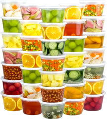 Dipoo paquete frontal 60 sets mostrando envases y tapas, ahorro de espacio