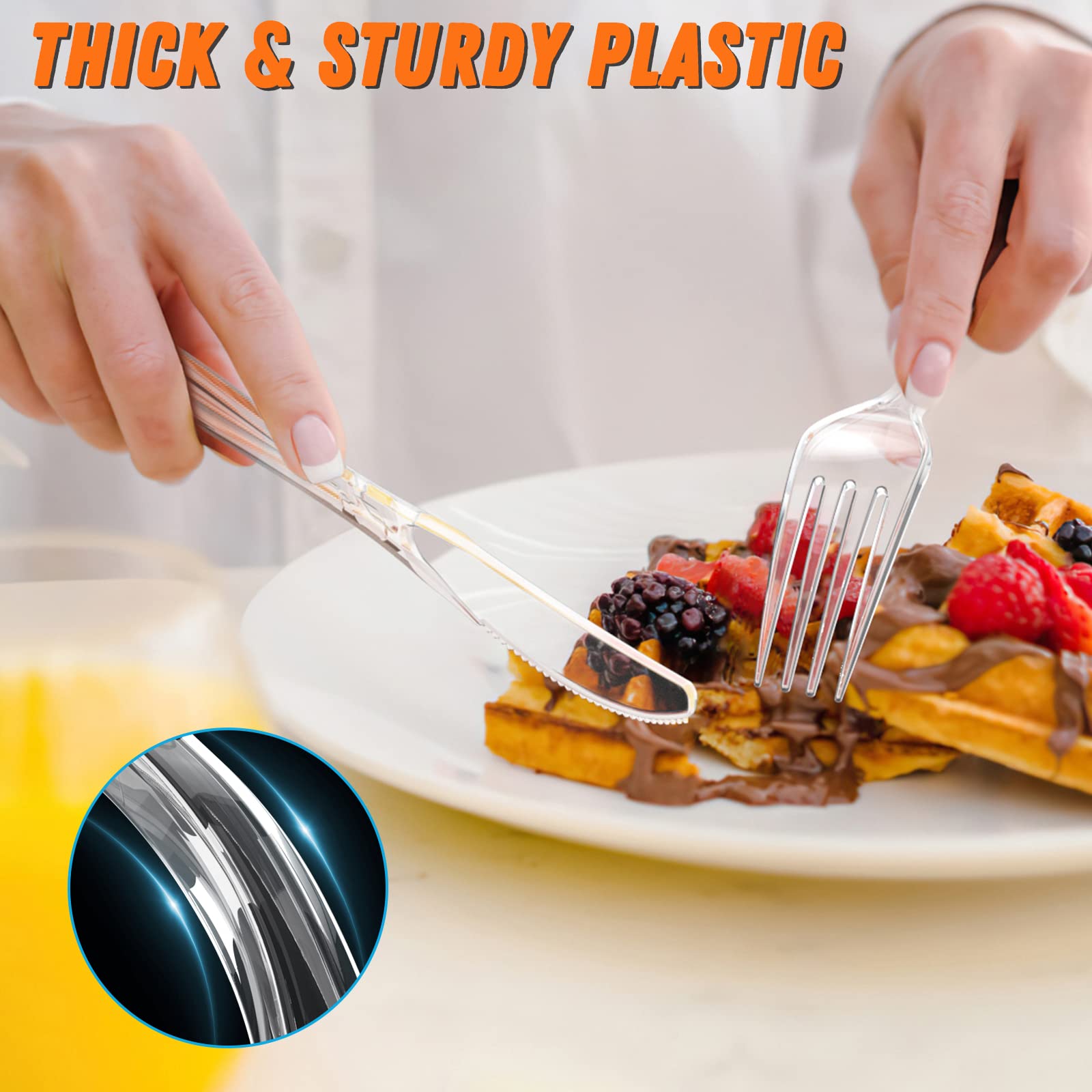 Dipoo comparación de tamaño mostrando longitud y peso de los cubiertos