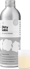 Dirty Labs frente del envase mostrando etiqueta y tamaño compacto