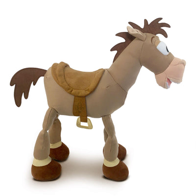 Disney Store Bullseye on a child's bed showing size and playful display benefit