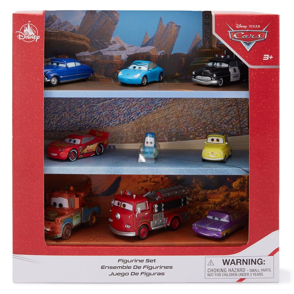 Disney Store caja abierta con fondos escénicos listos para diorama y juego