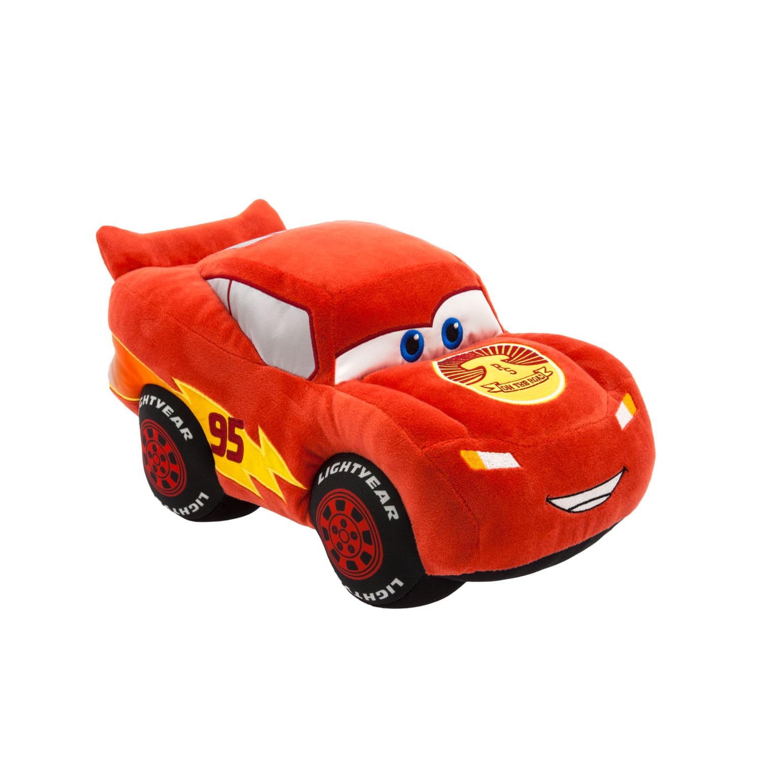Disney Store Lightning McQueen vista frontal mostrando color y forma para abrazos