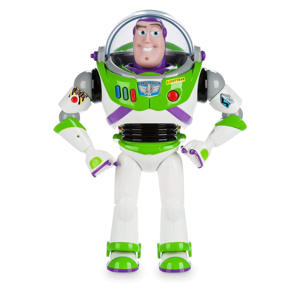 Disney Store Buzz Lightyear con alas desplegadas y efecto luminoso para juego dinámico
