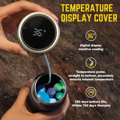 DISONCARE pantalla digital táctil con lectura clara de temperatura