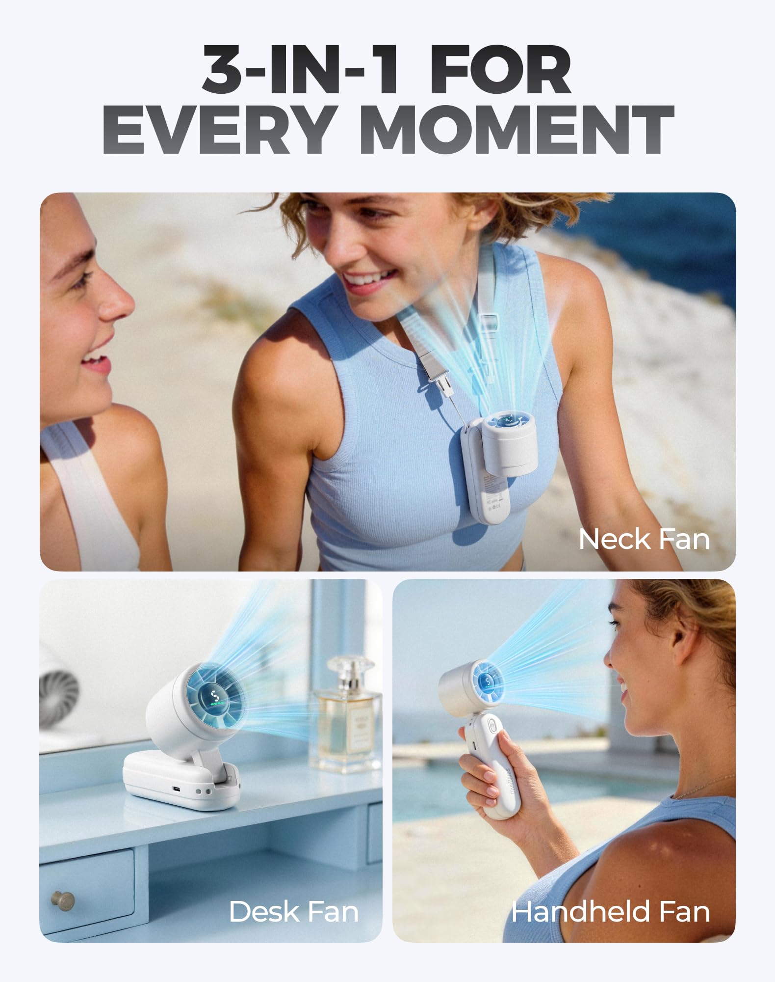 Diveblues colgado alrededor del cuello para enfriamiento continuo