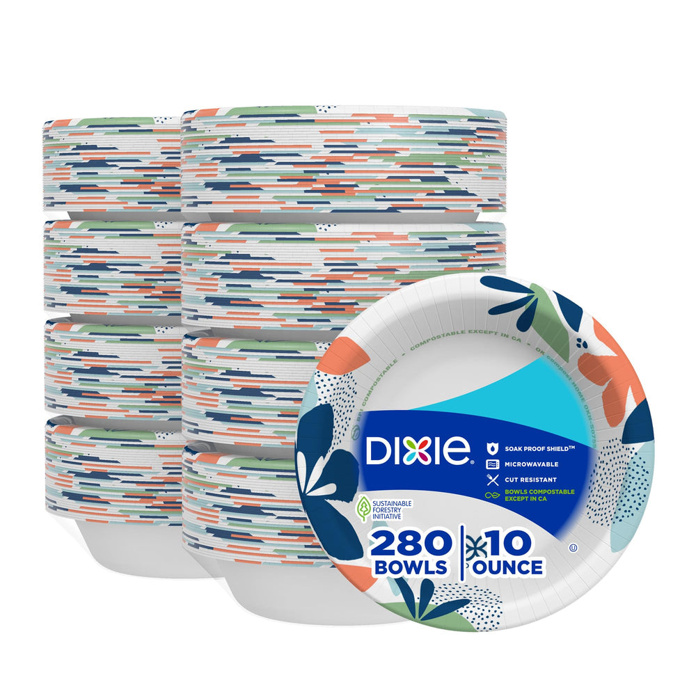 Dixie front packaging showing 280 count and convenience