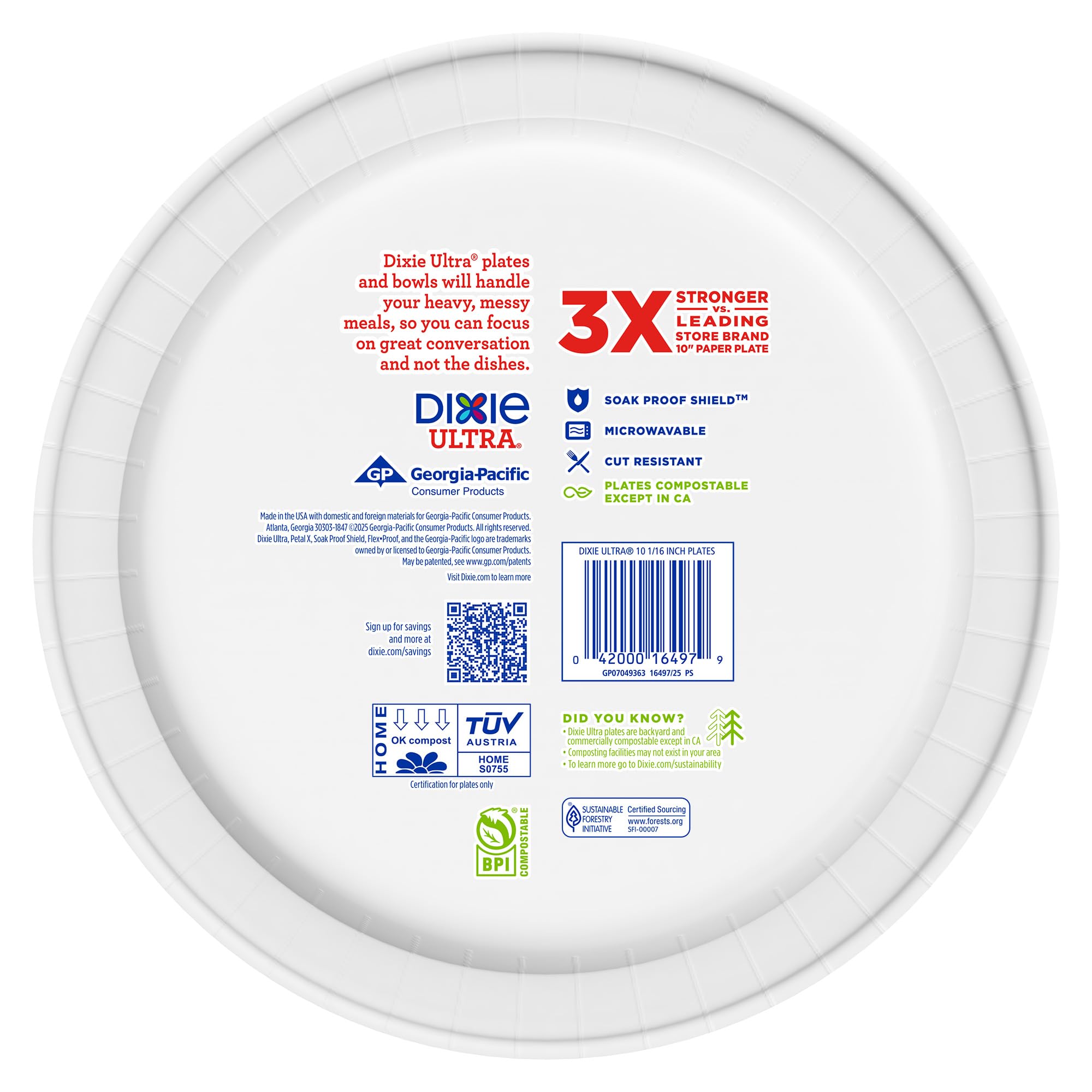 Dixie Ultra product label with kosher mark showing certified quality