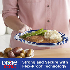 Dixie Ultra plate holding steak showing durability for heavy meals