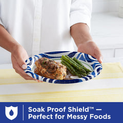 Dixie Ultra stacked plates displaying scale and convenient bulk supply