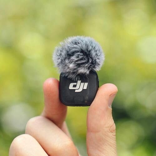 DJI Mic 3 charging case open displaying organized slots and portable recharging benefit
