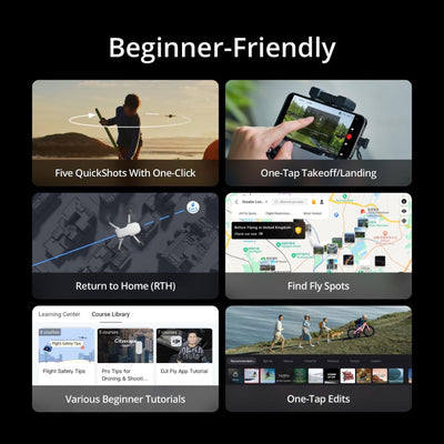 DJI Mini 4K remote controller in hands showing intuitive control benefit