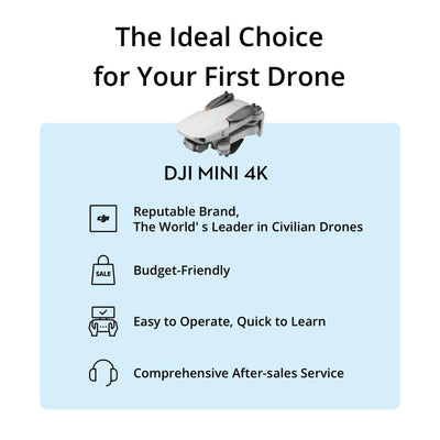 DJI Mini 4K next to smartphone showing compact size and easy carry