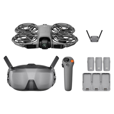 DJI Neo 2 front packaging showing full included combo and benefits