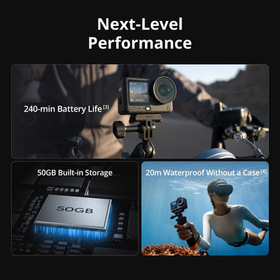 DJI Osmo Action 6 batteries and multifunctional case for extended shooting