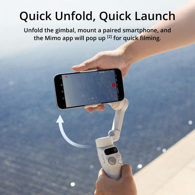 DJI Osmo Mobile 7 magnetic clamp close-up demonstrating quick phone mounting