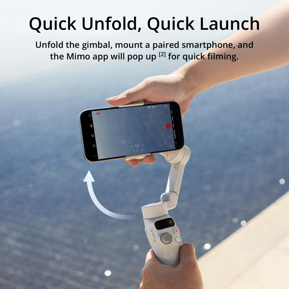 DJI Osmo Mobile 7 magnetic clamp close-up demonstrating quick phone mounting