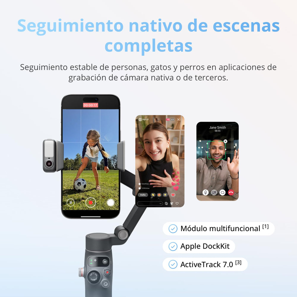 DJI Osmo Mobile 8 folded compact for travel, portable and lightweight benefit