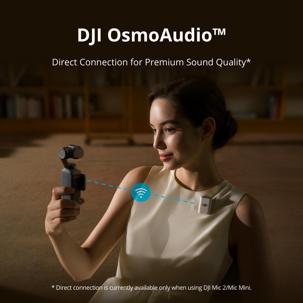 DJI Osmo Pocket 3 Creator Combo accessories including DJI Mic 2 for better audio
