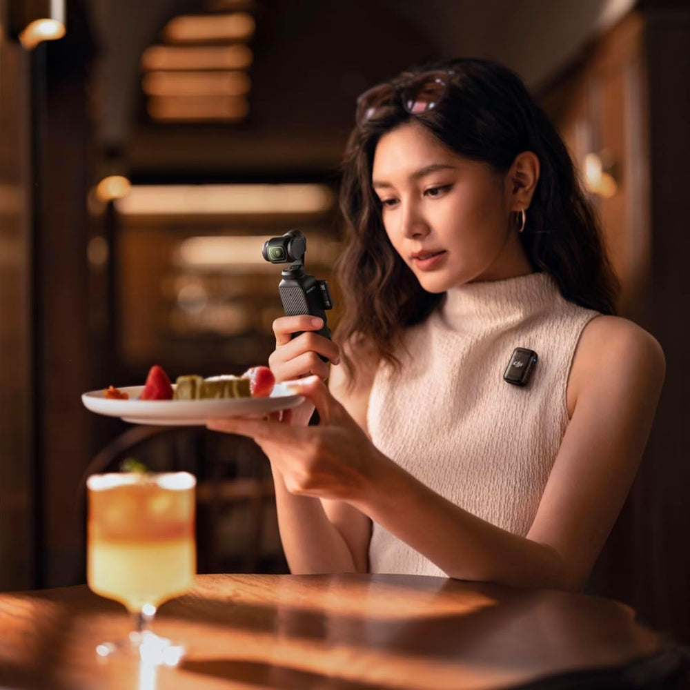 DJI Osmo Pocket 3 sample low-light frame illustrating noise reduction and clarity benefit