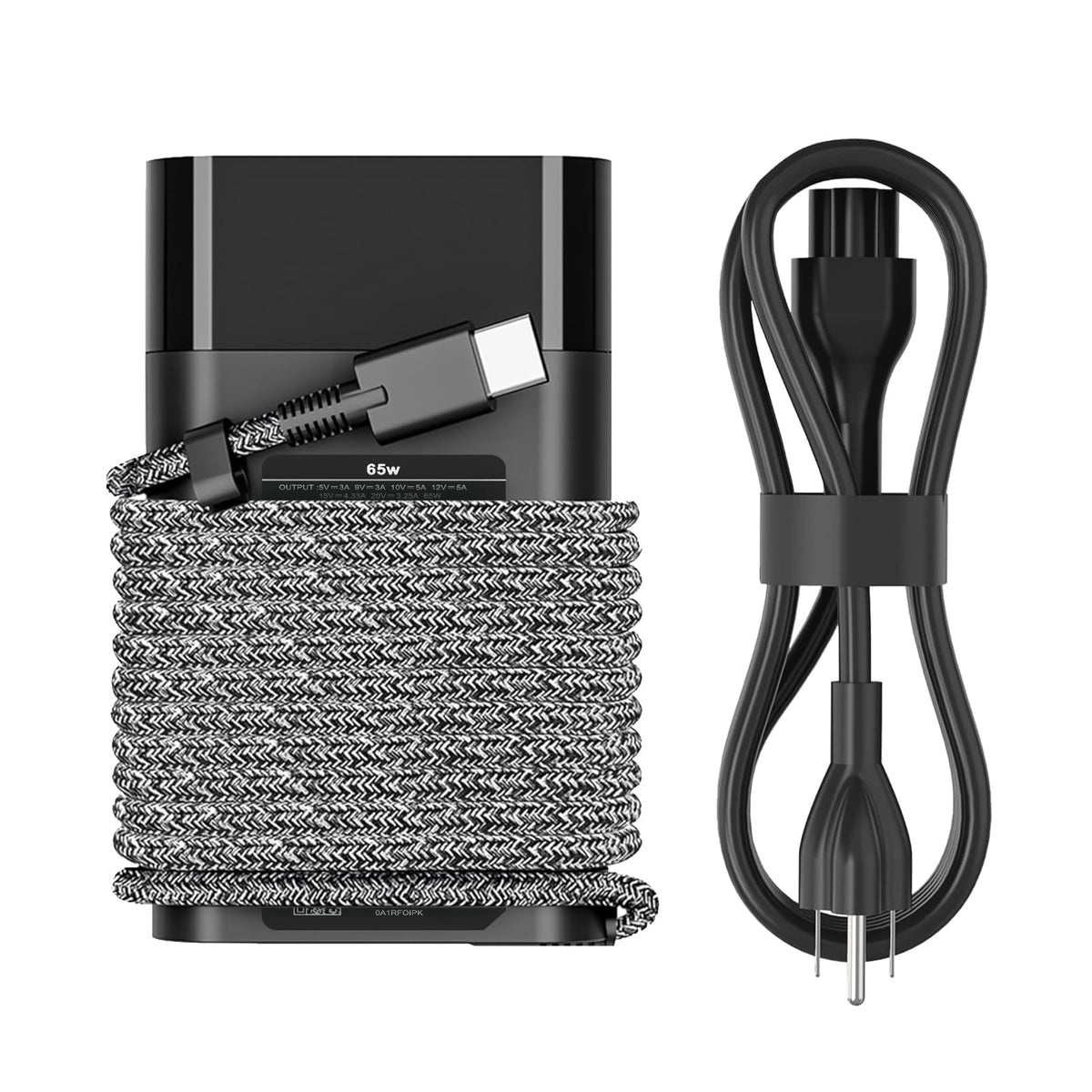 DJW adaptador frontal mostrando diseño compacto y puertos, carga confiable