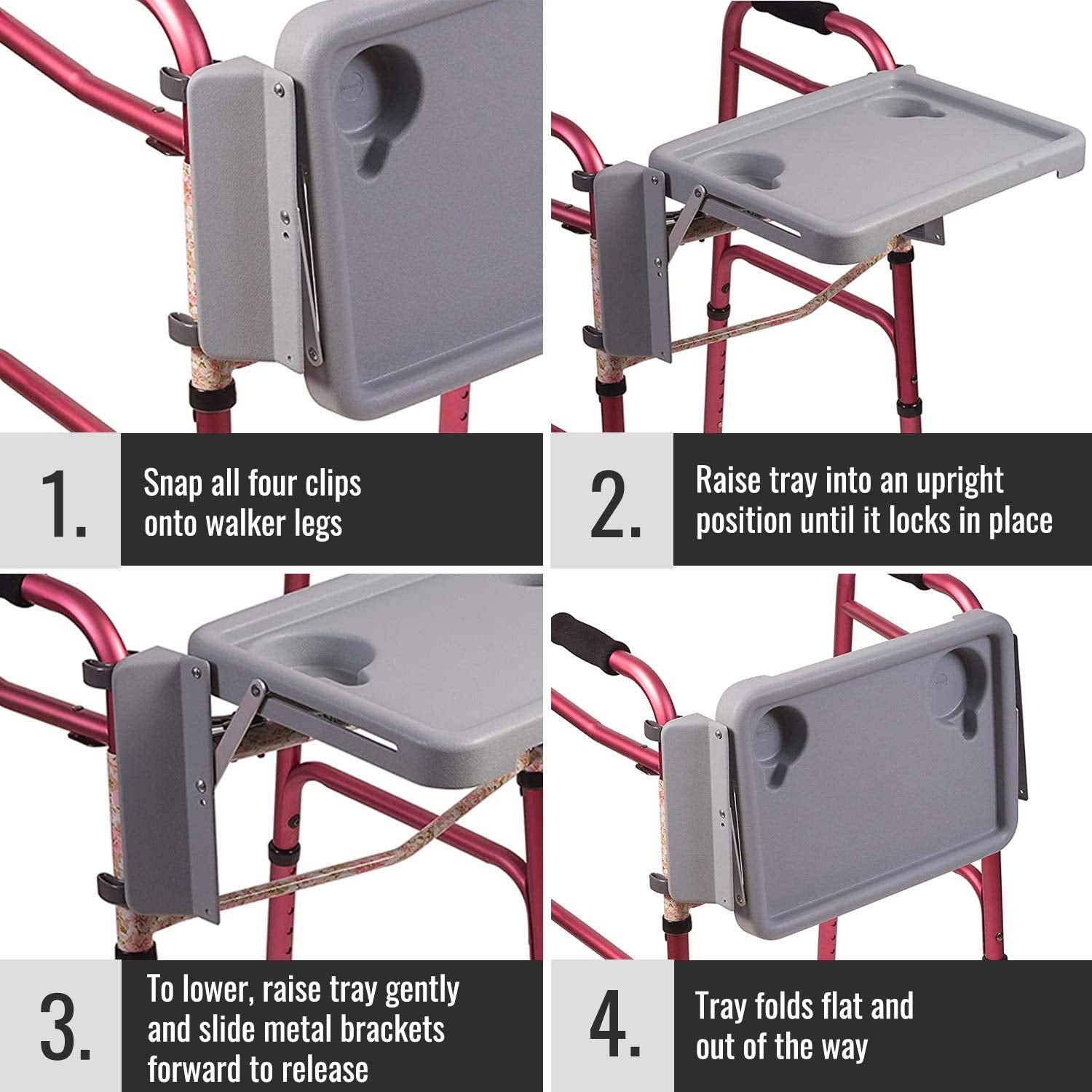 DMI tray showing scale with hands and items to illustrate size and capacity