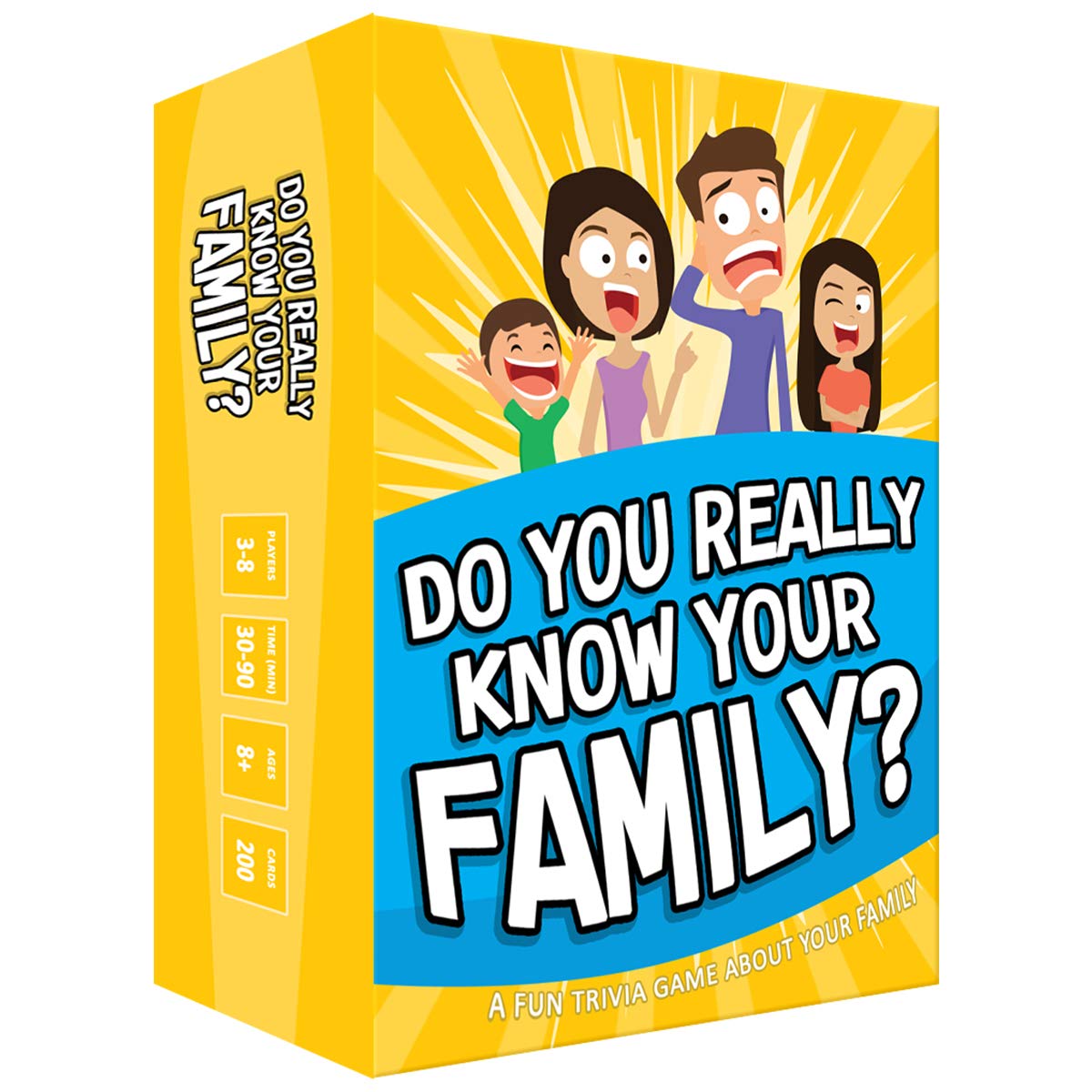Do You Really Know Your Family caja frontal mostrando diseño y facilidad de almacenamiento