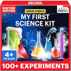 Doctor Jupiter caja frontal del kit mostrando diseño y título, fácil elección de regalo