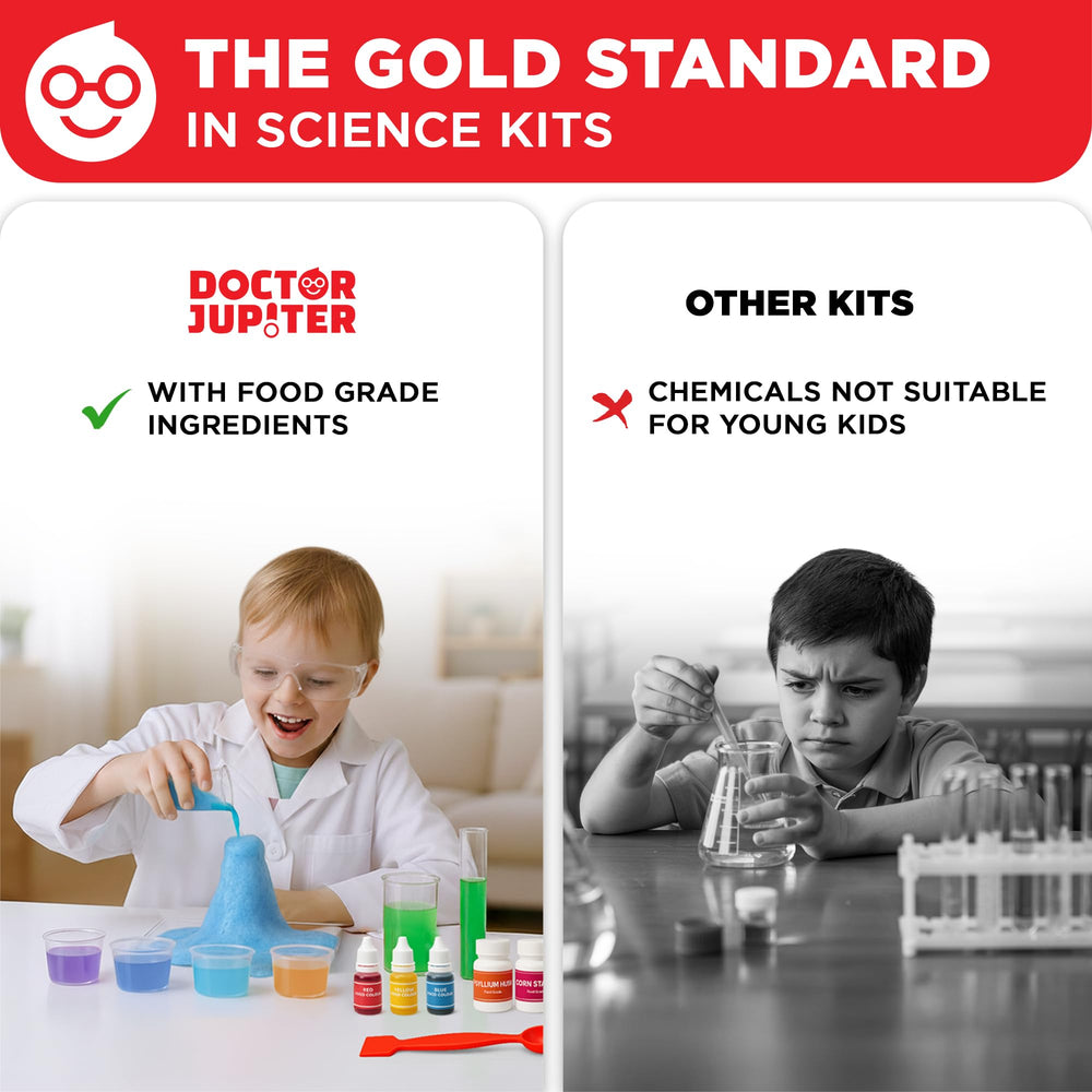 Doctor Jupiter kit beside child's hands for scale and approachable size