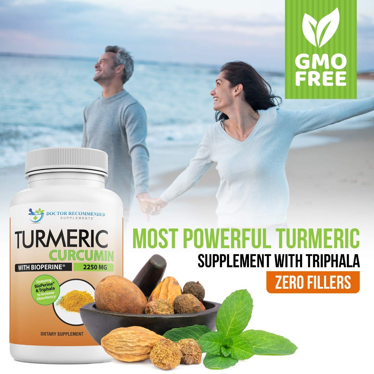 DOCTOR RECOMMENDED SUPPLEMENTS vista del frasco abierto y contenido completo