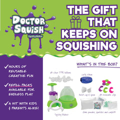 Doctor Squish globo TPR textura cercana que muestra elasticidad segura