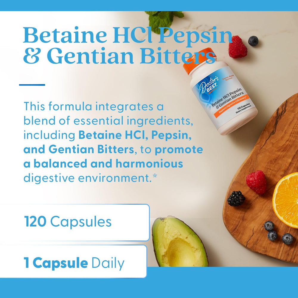 Doctor's BEST cápsula abierta detalle de polvo para absorción digestiva mejorada