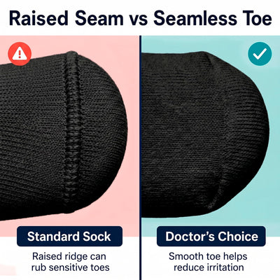Doctor's Choice comparación escala con zapato para confirmar talla